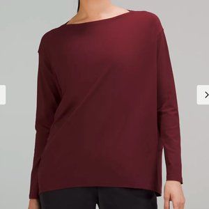 New with Tags LuluLemon Back in Action Long Sleeve Nulu Shirt